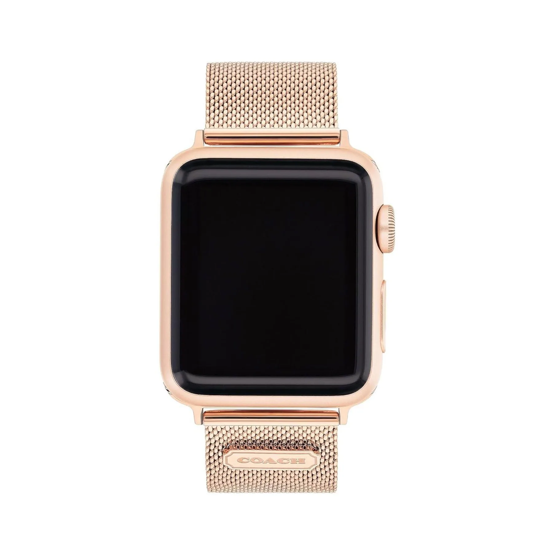 Coach Rose Gold Plated Mesh Bracelet Strap