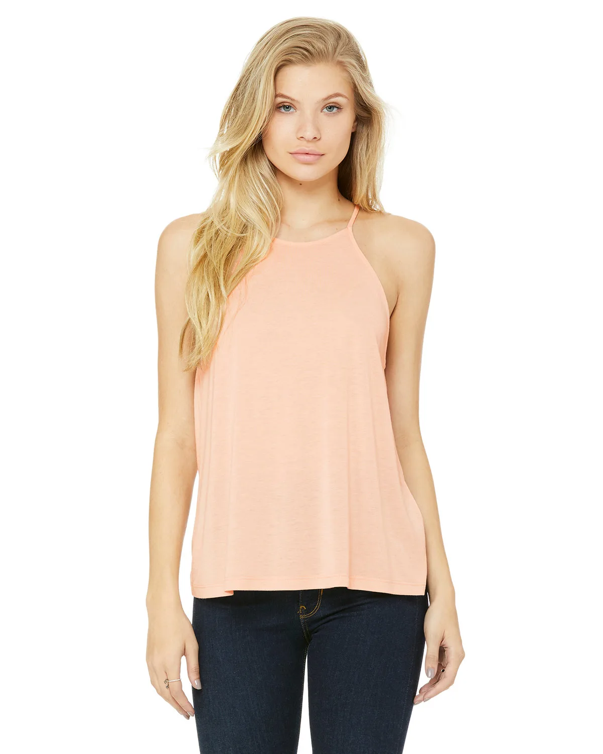 BELLA+CANVAS Ladies' Flowy High Neck Tank view 3