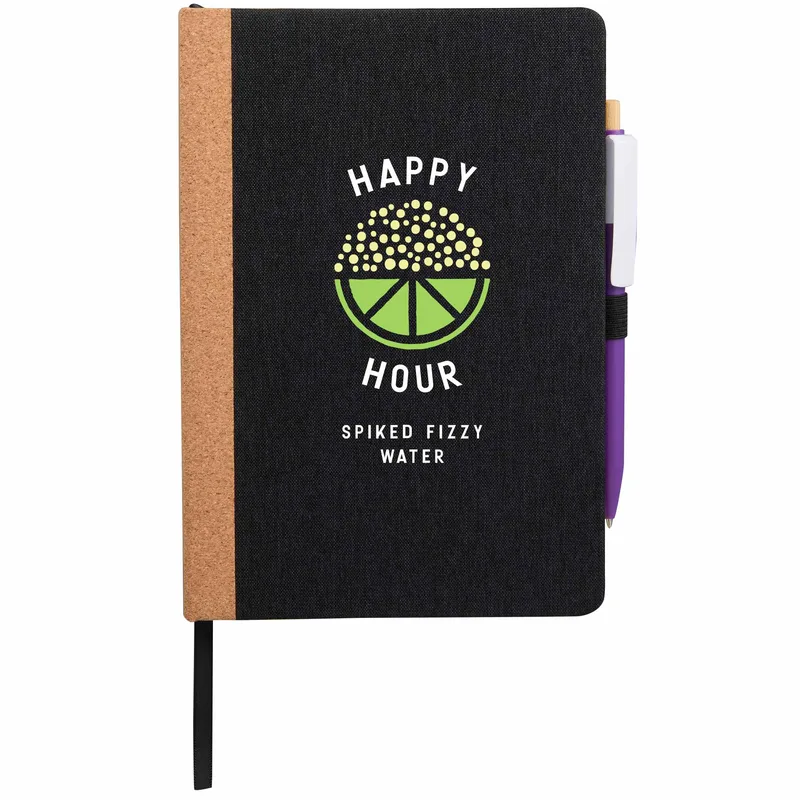 5.5'' x 8.5'' Recycled PET and Cork Bound Journal