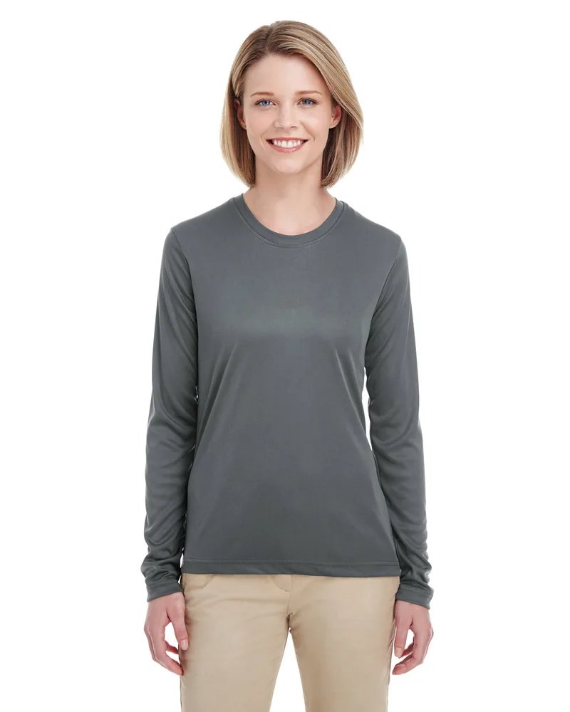 ULTRACLUB Ladies' Cool & Dry Performance Long-Sleeve Top view 4
