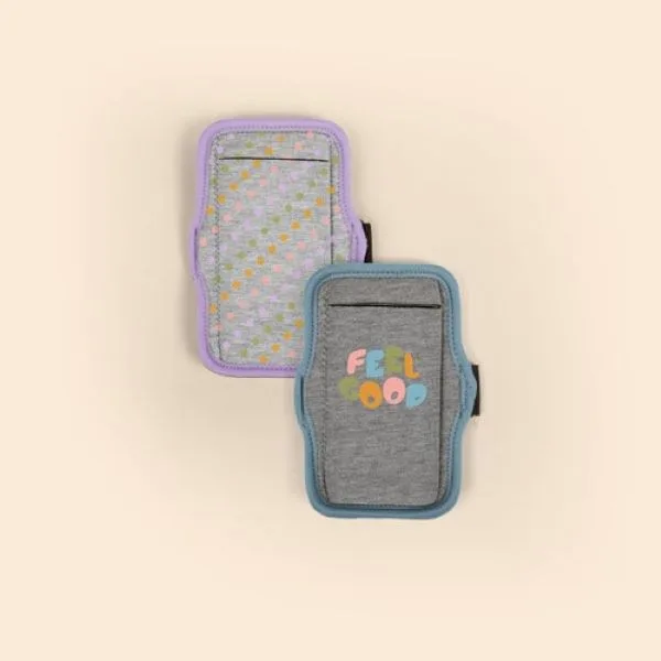 Heathered Jersey Knit Neoprene Jogstrap Plus Smartphone Armband