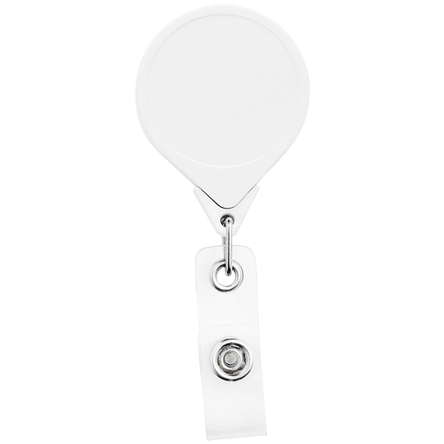 Jumbo Round Retractable Badge Reel w/belt clip view 2