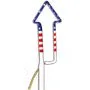 Firework American Flag Multi-Color Inkbend Standard, Bent Pen