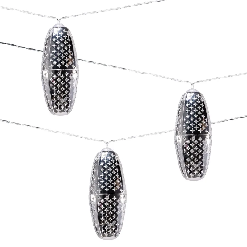 Allsop Home & Garden Marrakesh Silver Metallic String Light