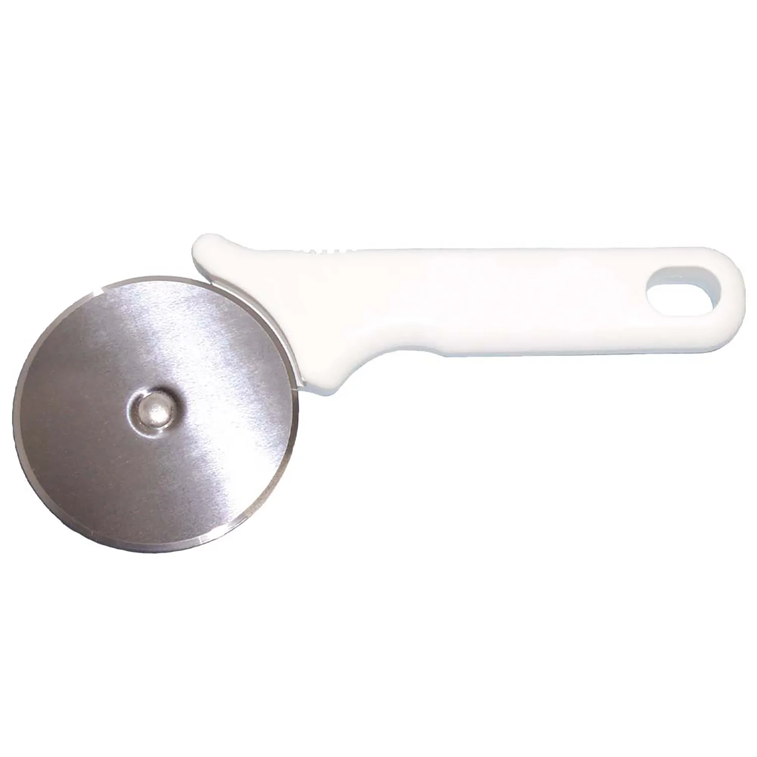 White Handle Pizza Cutter view 2