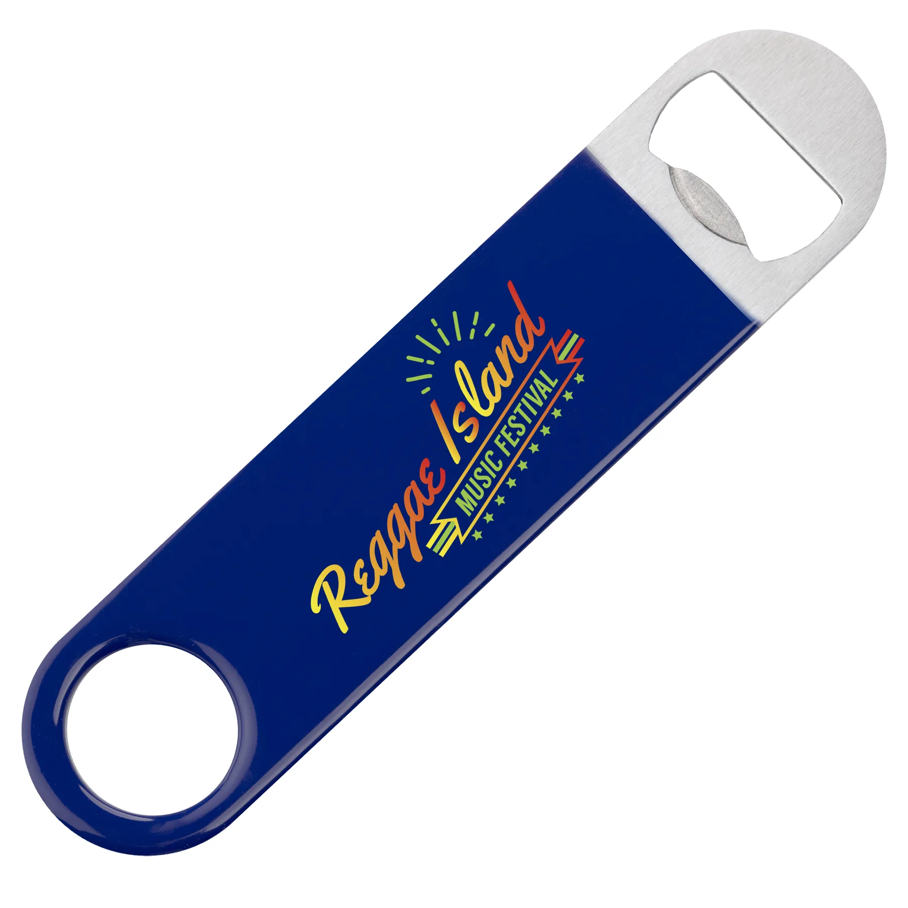 Wrapped Metal Paddle Bottle Opener view 4