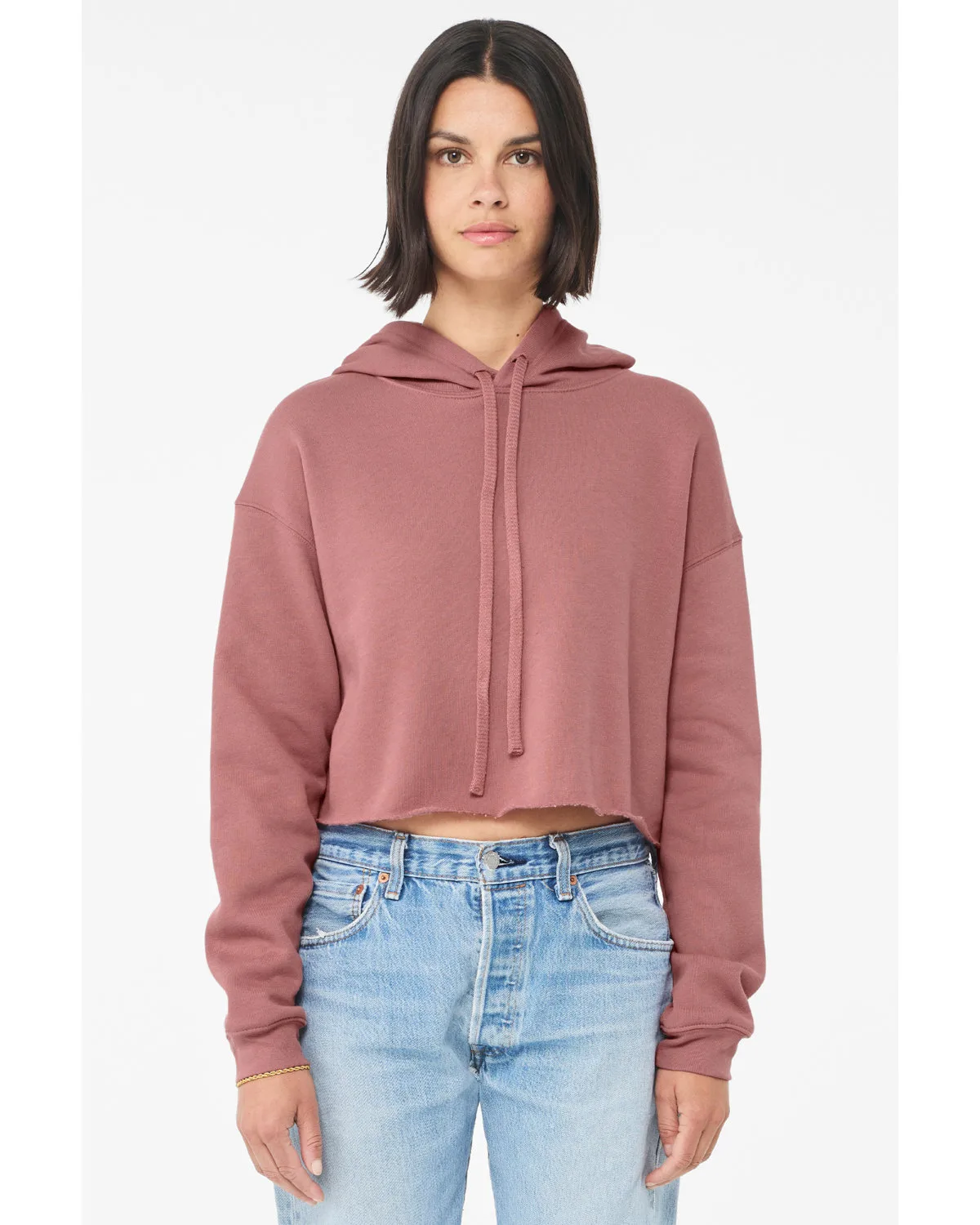 BELLA+CANVAS Ladies' Cropped Fleece Hoodie view 7