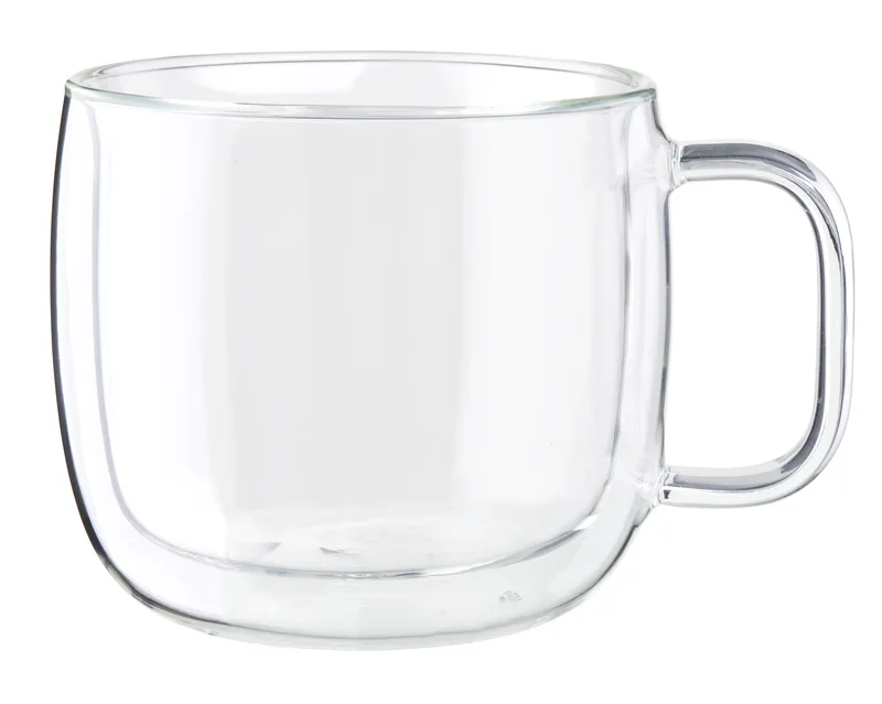 JA Henckels Sorrento Plus 2-Piece Double-Wall Glass Cappuccino Mug Set