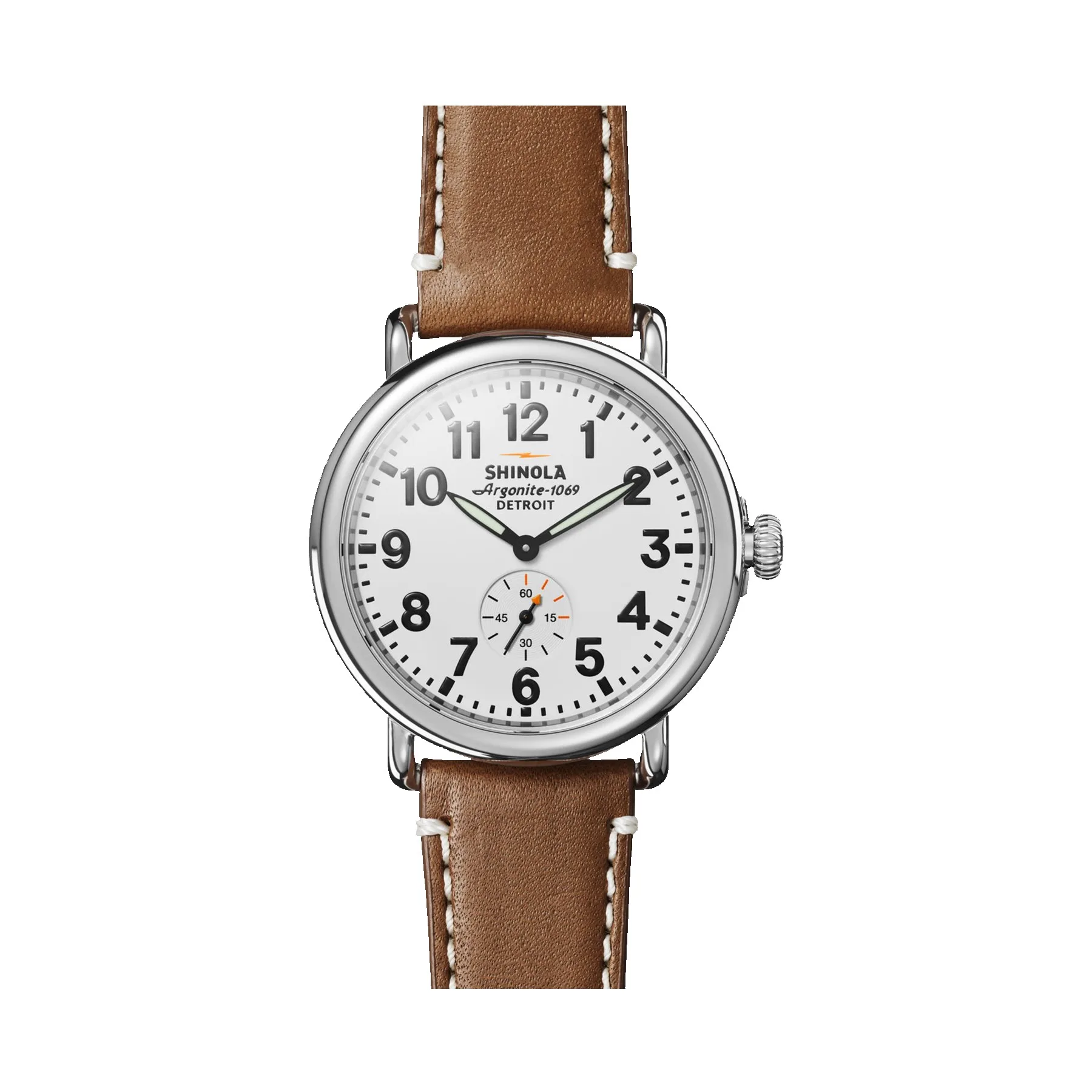 Shinola The Runwell Leather Strap Watch