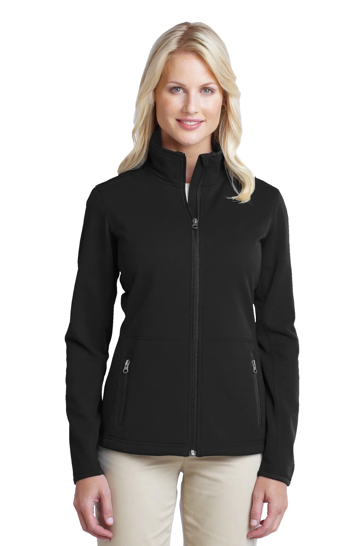 Port Authority® Women's Pique Fleece Jacket.