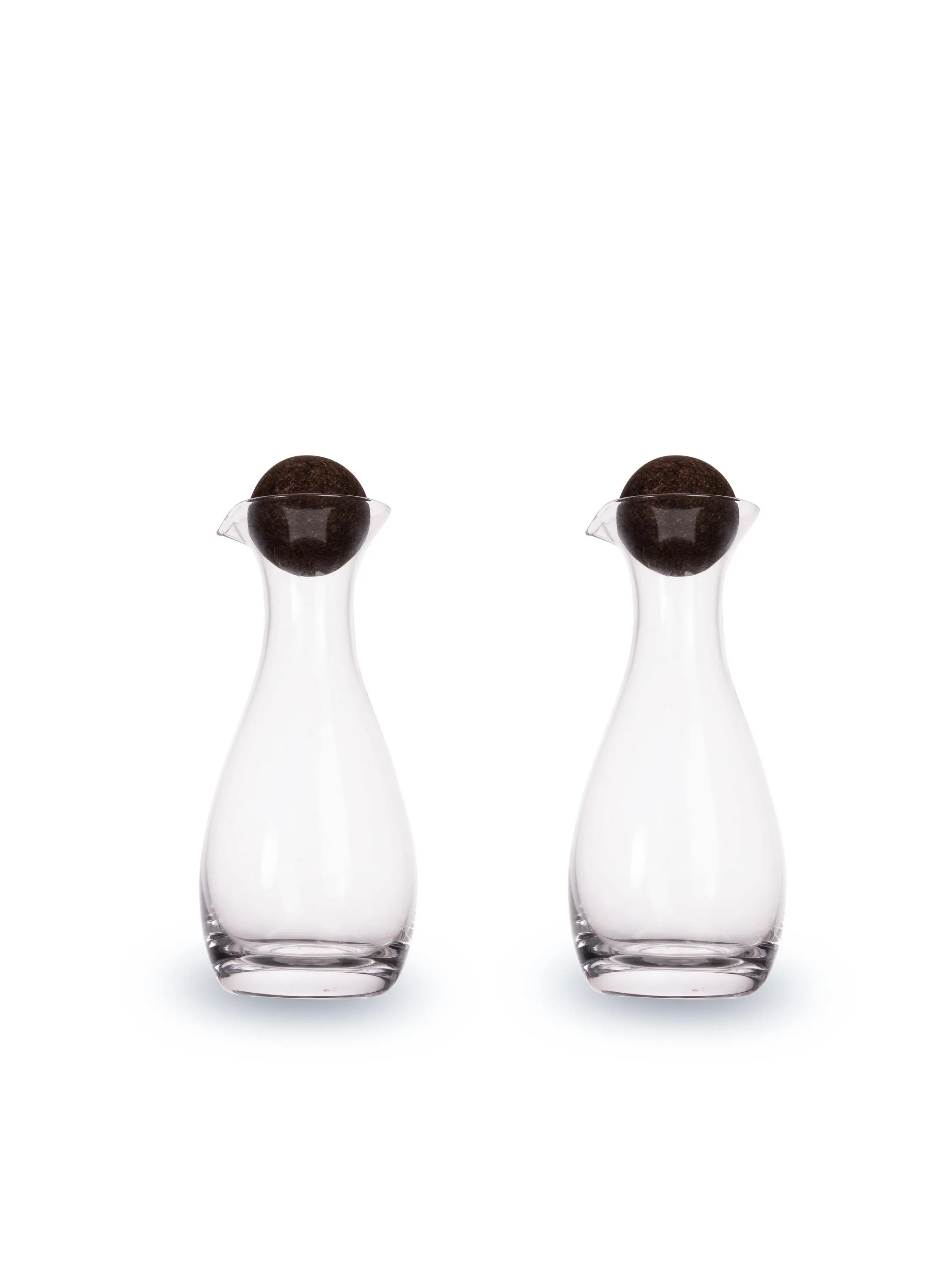 Sagaform By Widgeteer Nature Oil/Vinegar Bottles w/Cork Stoppers, Set Of 2