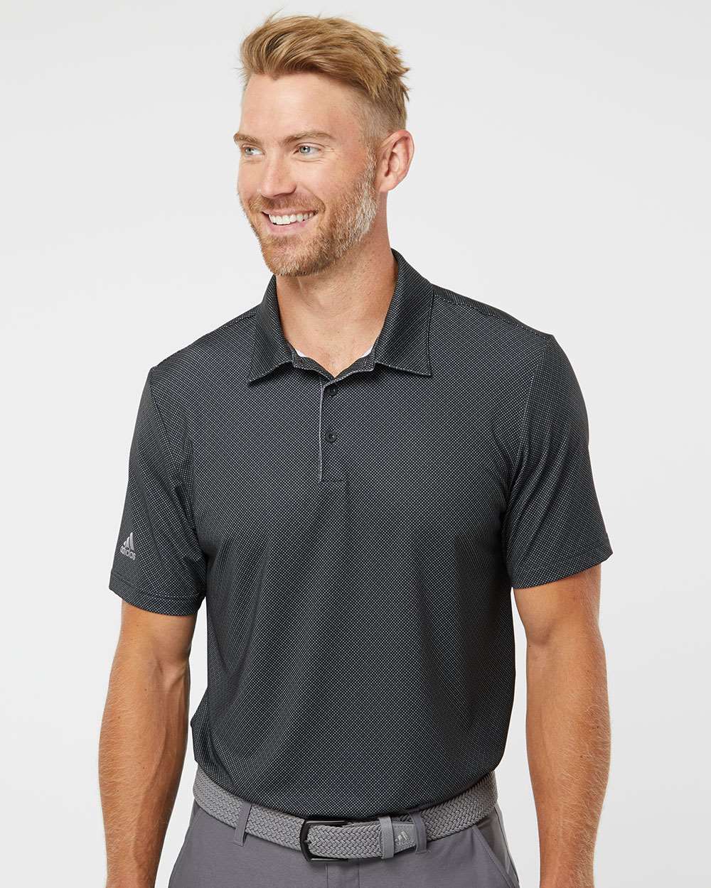 Adidas® Diamond Dot Print Polo Shirt