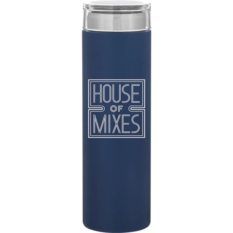 16.9 oz h2go Rocket Water Bottle (Matte Navy)
