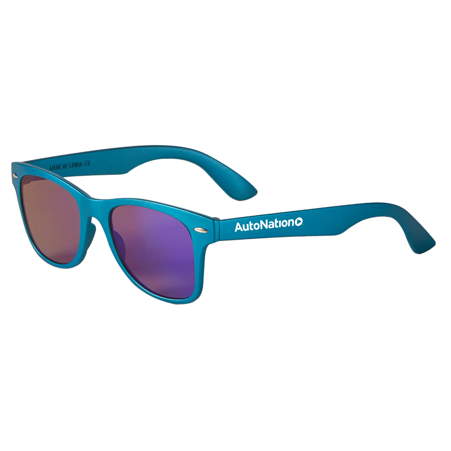 Metallic Sunglasses — Metallic Blue
