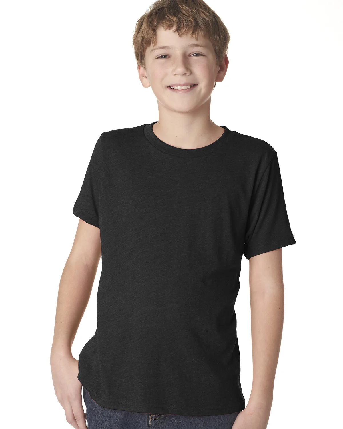 NEXT LEVEL APPAREL Youth Triblend Crew view 5
