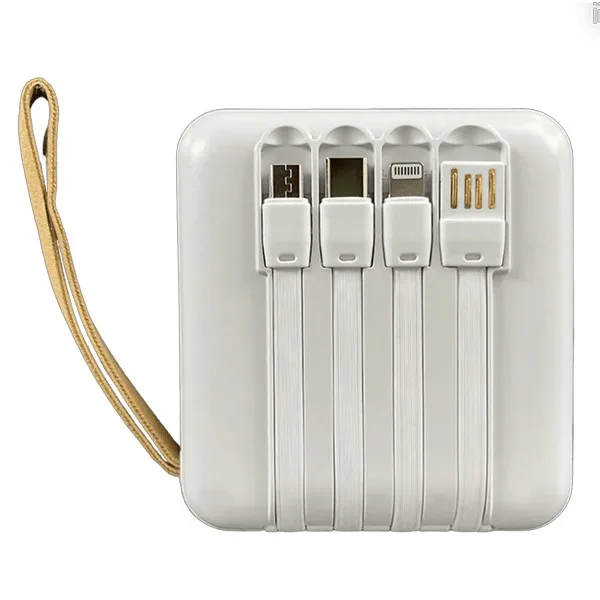 Portable Charger with Built in Cable 5000mAh Power Bank view 2