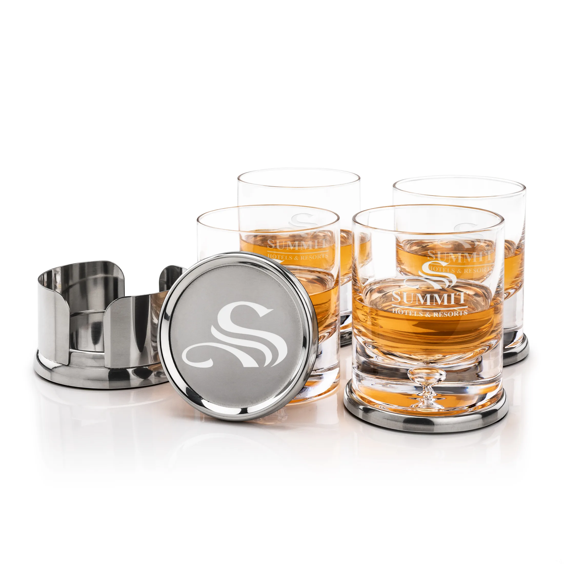 Baldoni Coaster Set, Laser Engraving