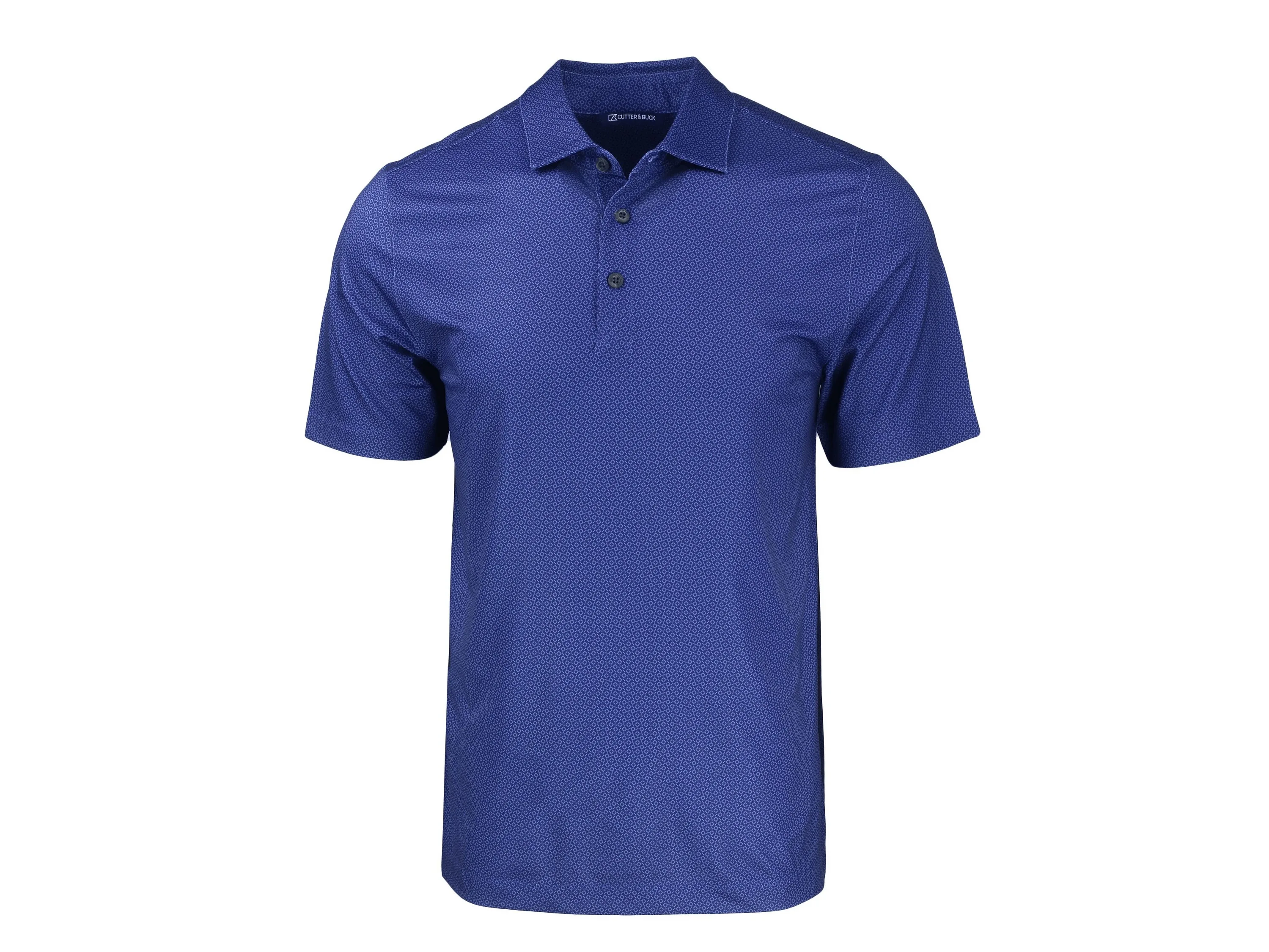 Cutter & Buck Pike Eco Tonal Geo Print Stretch Recycled Mens Big & Tall Polo view 2