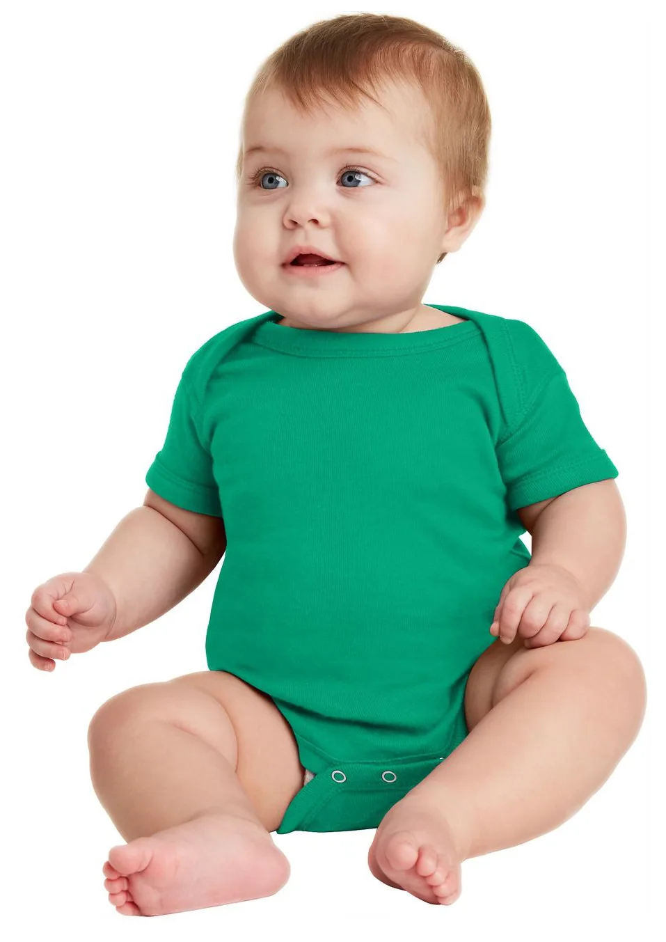 Rabbit Skins™ Infant Short Sleeve Baby Rib Bodysuit. view 5