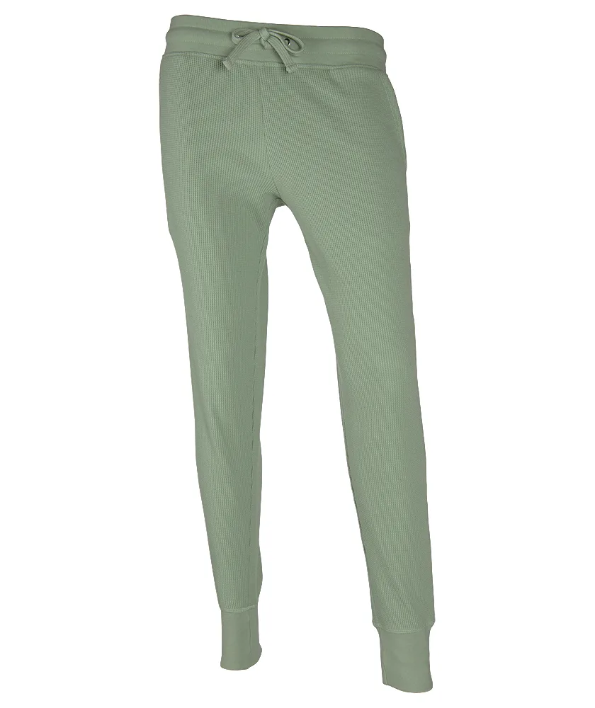 Women's Lightweight Waffle Joggers view 2