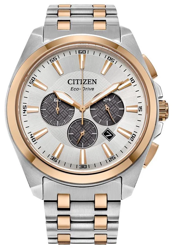 Citizen Watch Men's Eco-Drive Classic Silver-Tone Stainless Steel Bracelet Watch Silver-Tone Dial