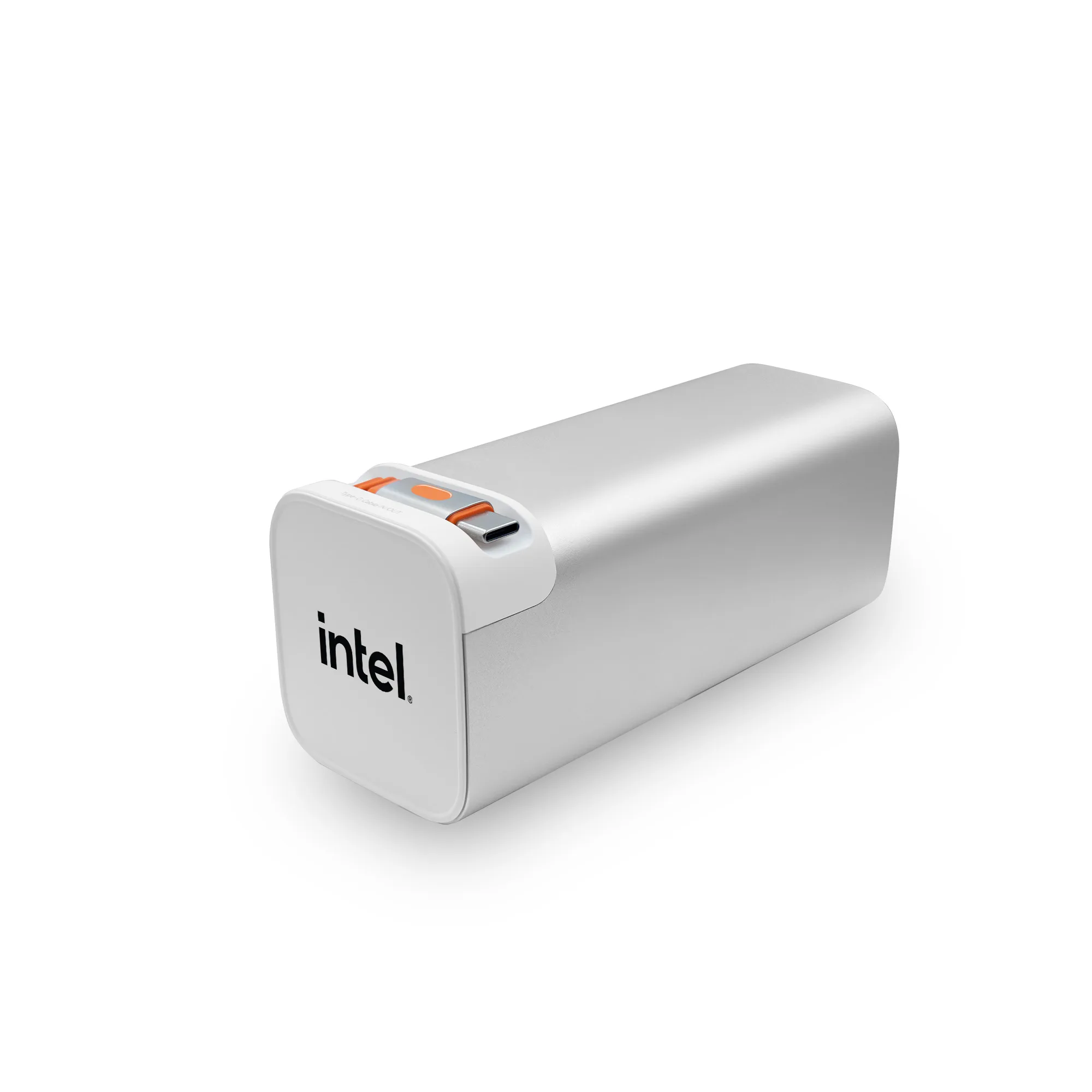 Dynamis, Metallic High Capacity Power Bank with Retractable Cable view 7