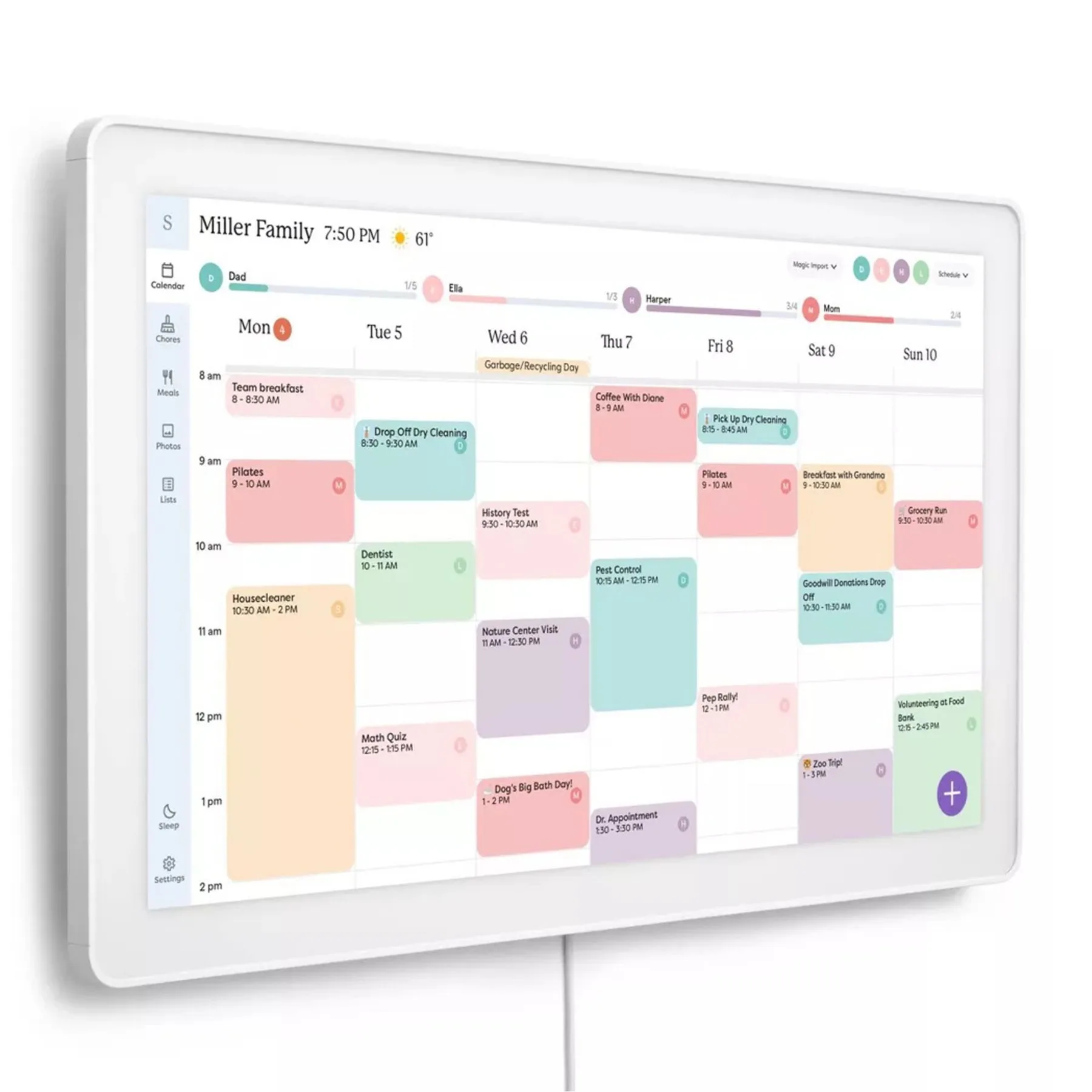 Skylight 27-inch Digital Calendar Max - White