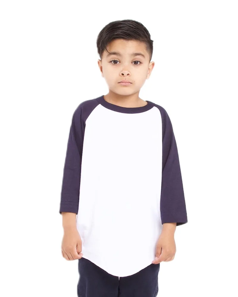 SHAKA WEAR Youth Three-Quarter Sleeve Raglan view 4