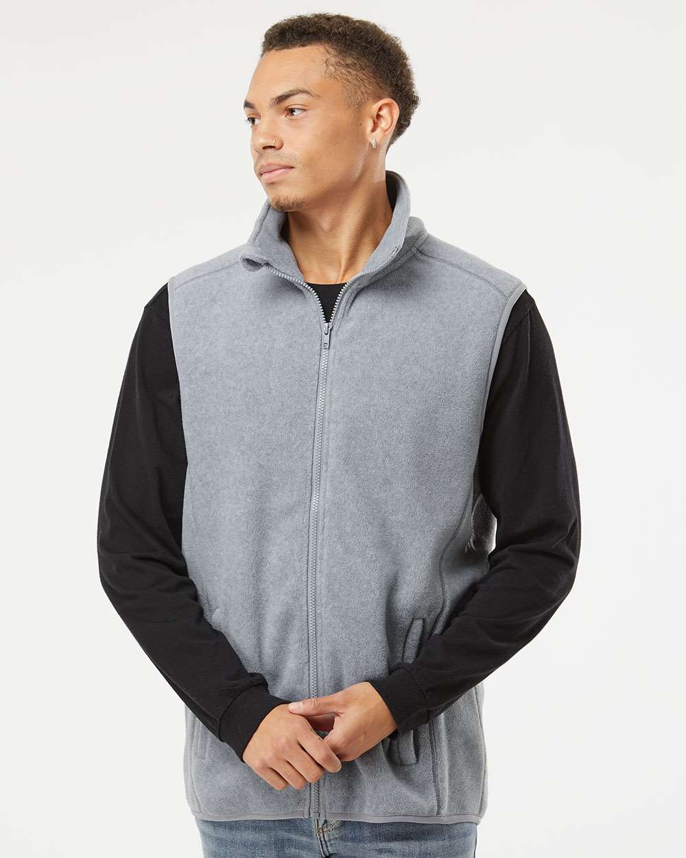 Burnside® Polar Fleece Vest view 3