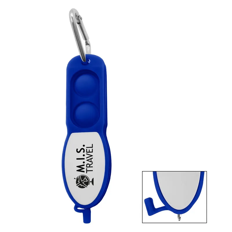 Push Pop Pen With Carabiner view 2