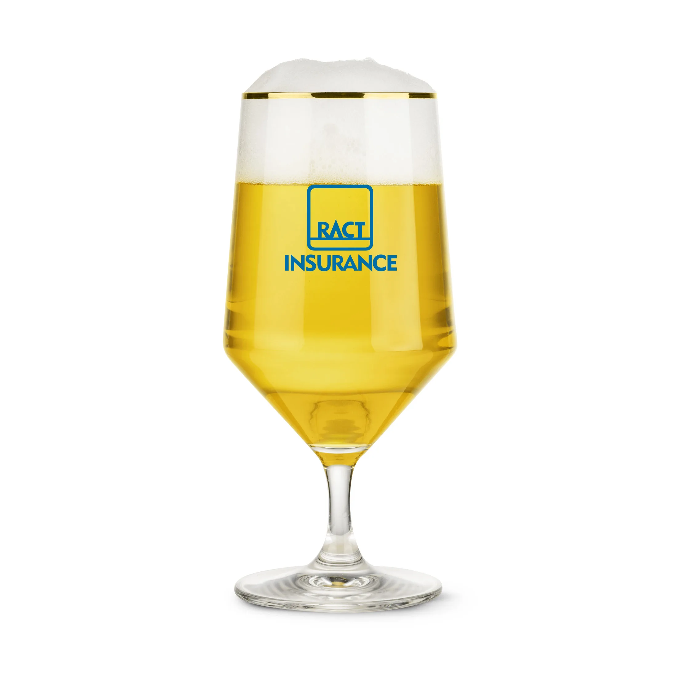 Glass Only, 1 Color, 1 Location Imprint, Gold, 15 oz