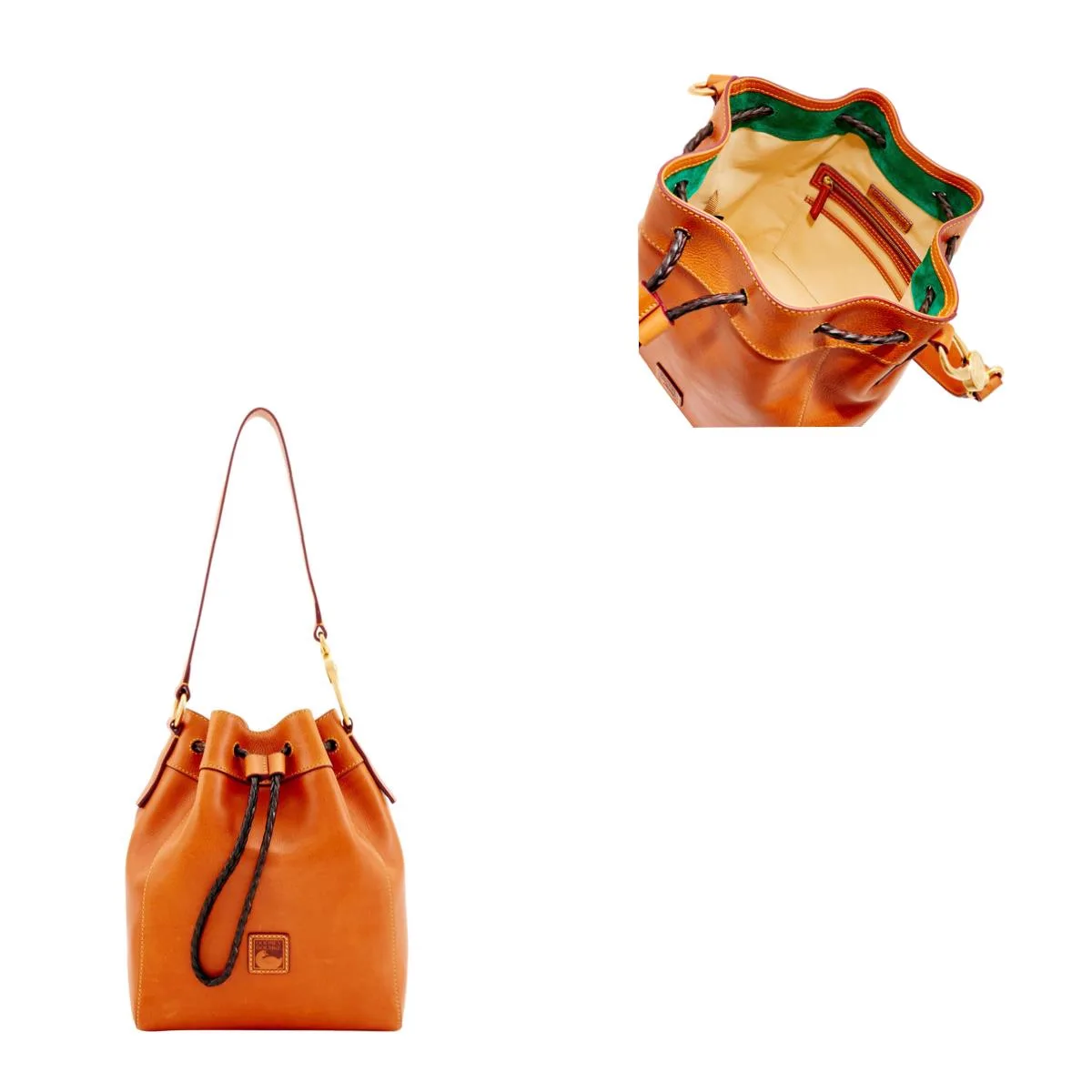 Dooney & Bourke Natural Florentine Hattie Drawstring