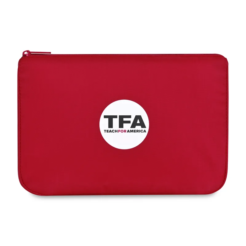 Arlo rPET Zippered Pouch - Red