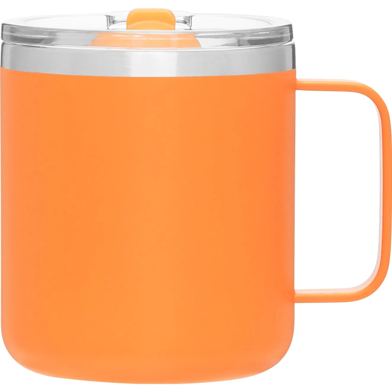 12 oz Camper Travel Mug (Matte Orange) view 2