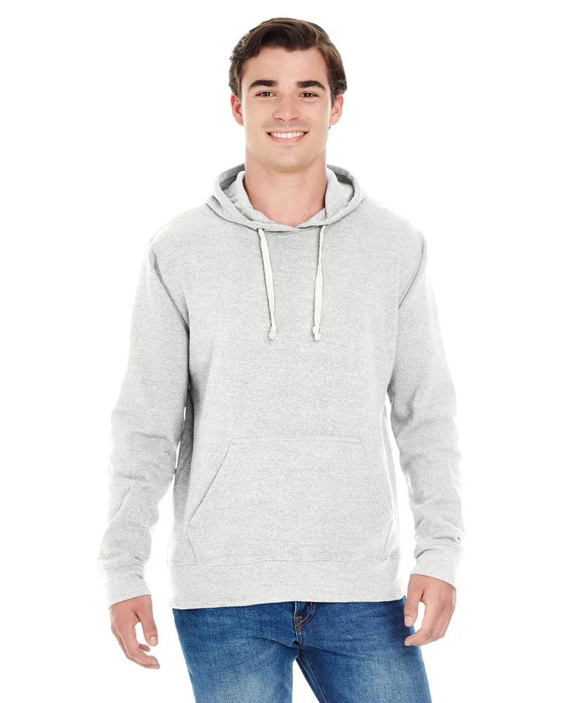 J AMERICA Adult Triblend Pullover Fleece Hooded Sweatshirt