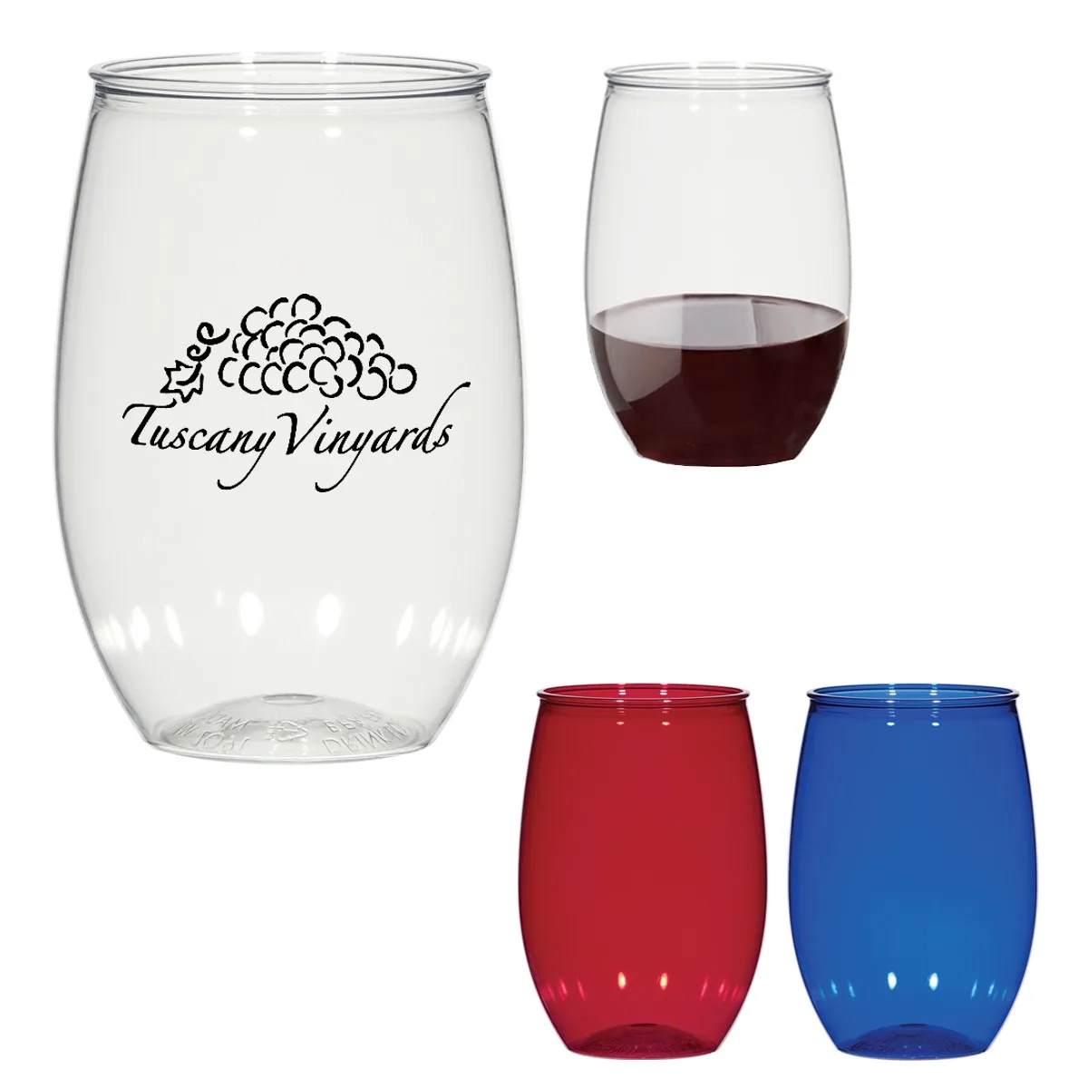 16 Oz. Stemless Wine Glass view 2