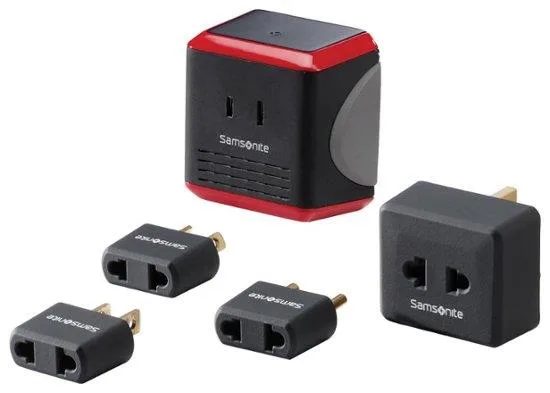 Samsonite Converter /Adapter Plug Kit W/Pouch