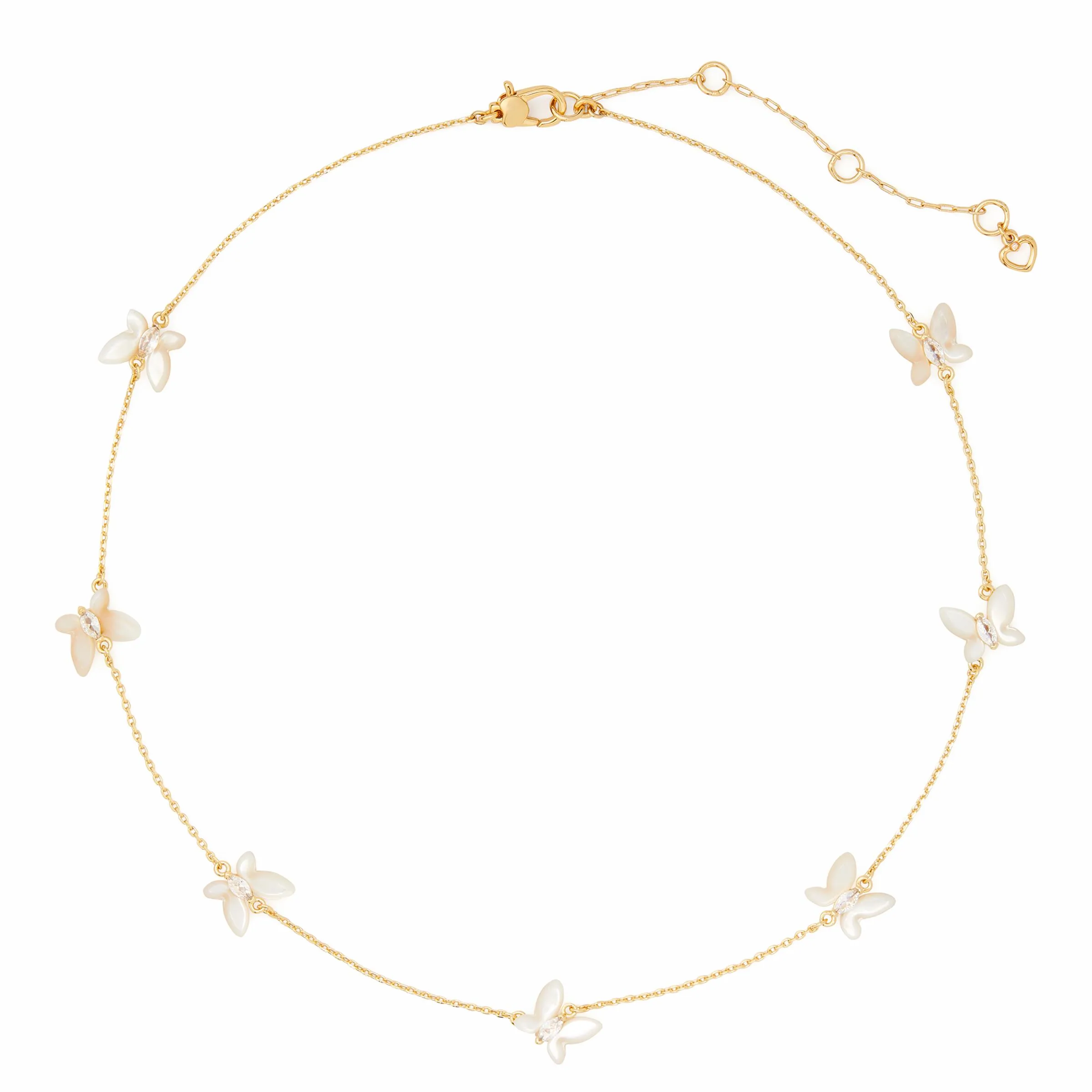 kate spade new york Social Butterfly Scatter Necklace - White Multi