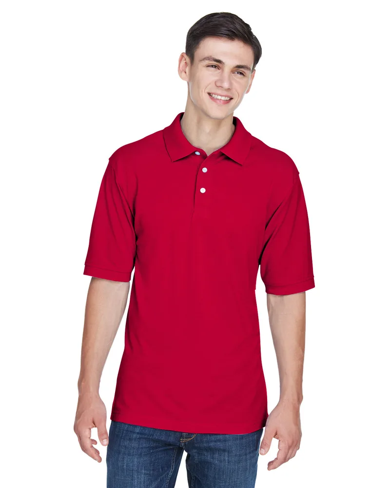 Harriton Men's Easy Blend™ Short Sleeve Polo Shirt view 7