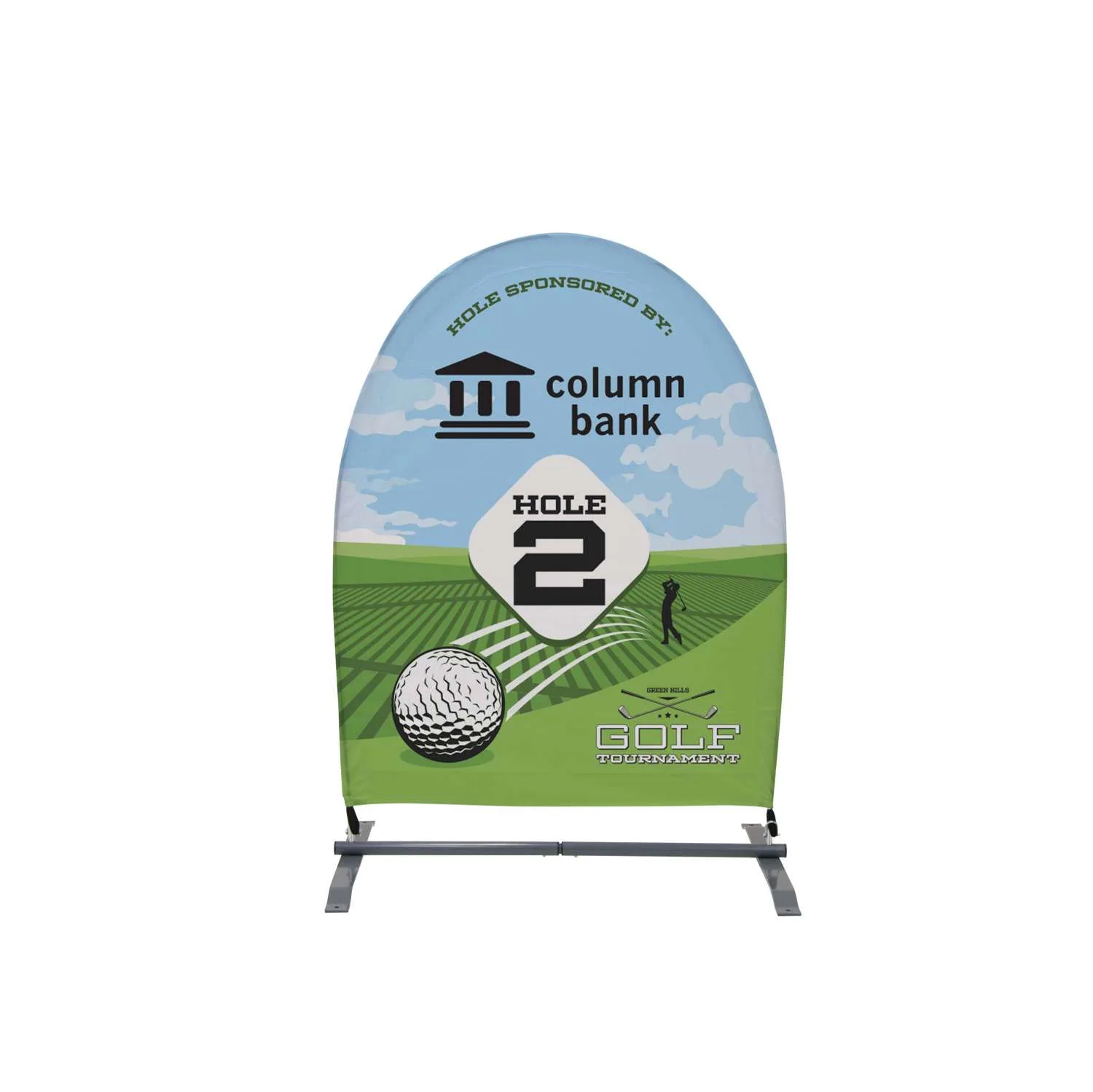 3'W x 5'H Sunrise Multisurface Sign Double-Sided Kit view 2