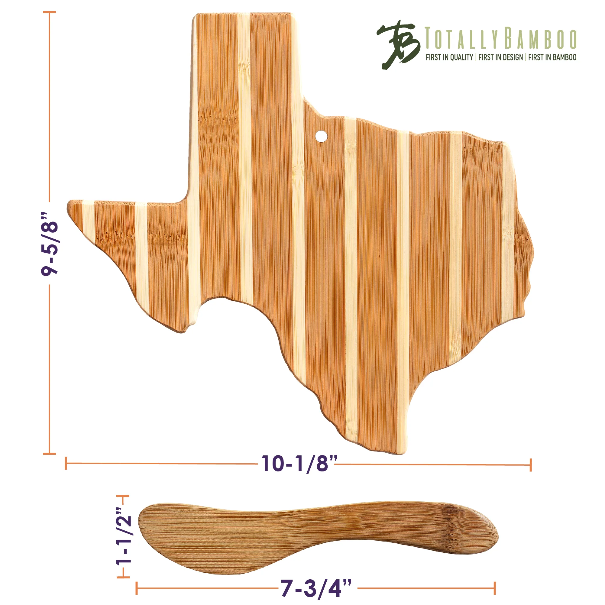 Texas Charcuterie Board with Spreader Knife Gift Set view 6