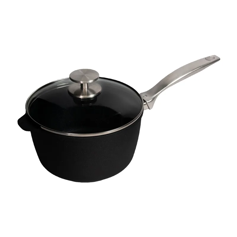 Swiss Diamond CXD Nonstick 3.2-Quart Saucepan with Glass Lid