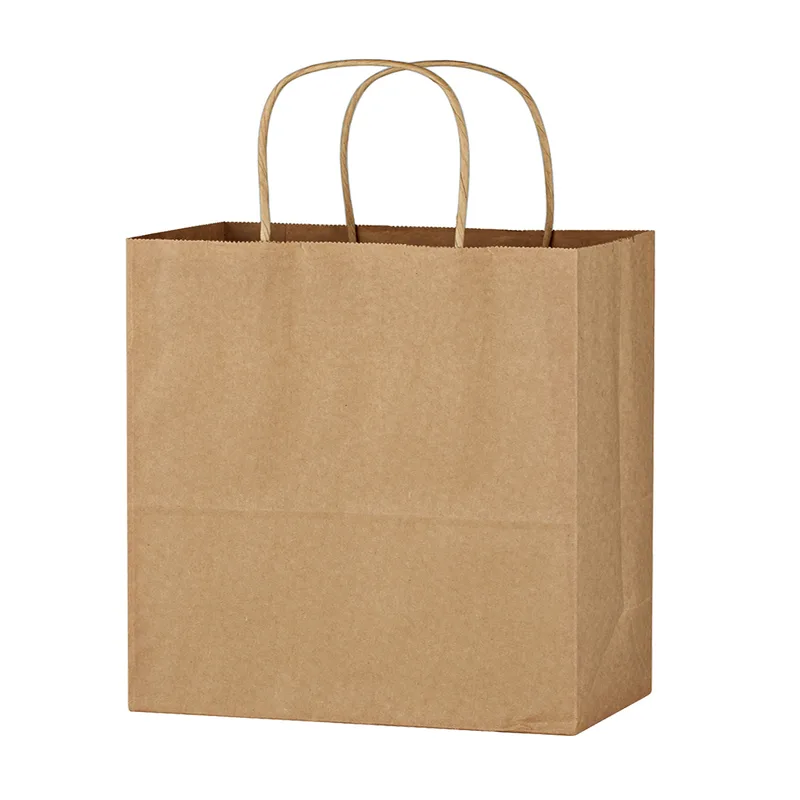 Kraft Paper Brown Wine Bag - 13" X 13" view 2