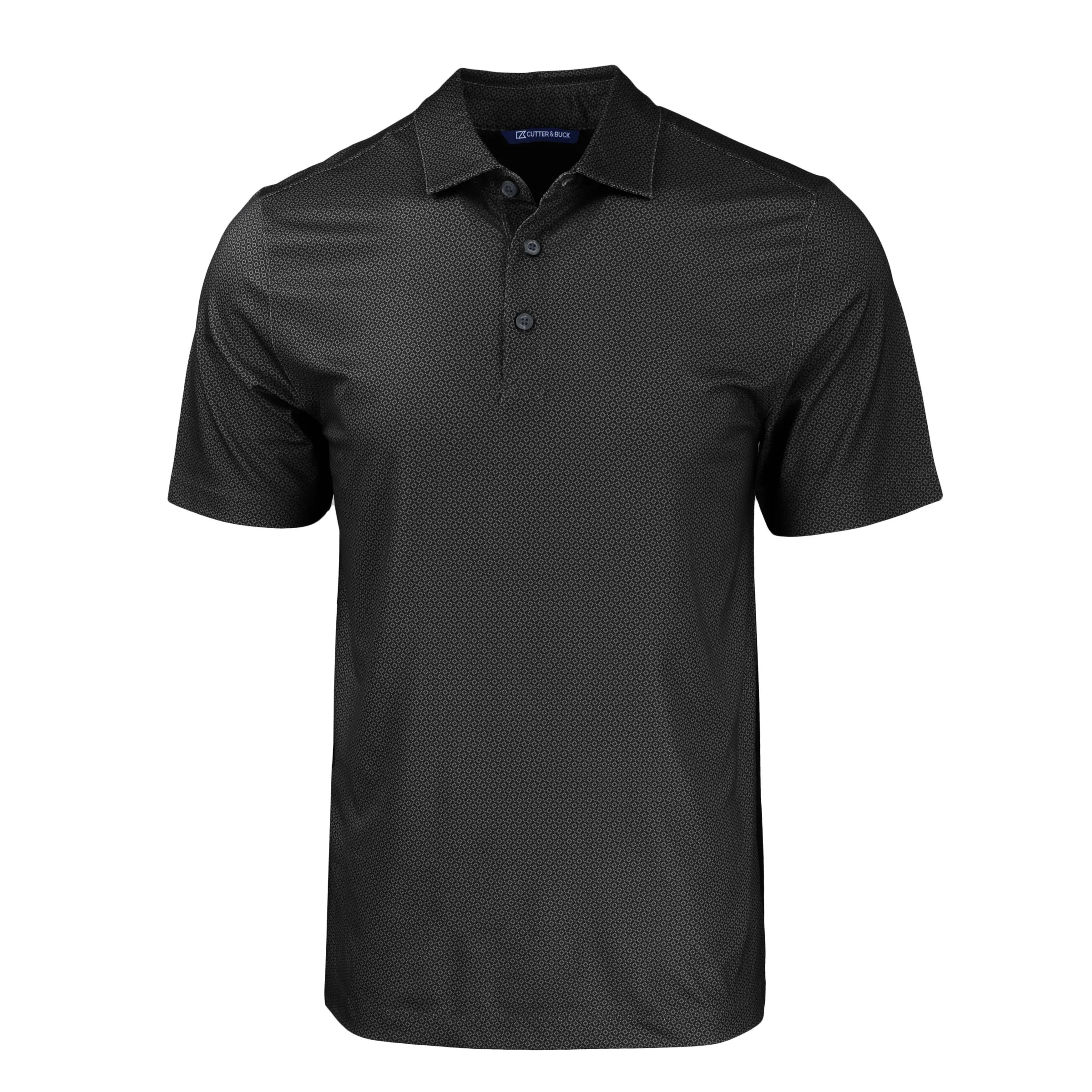 Cutter & Buck Pike Eco Tonal Geo Print Stretch Recycled Mens Polo view 2