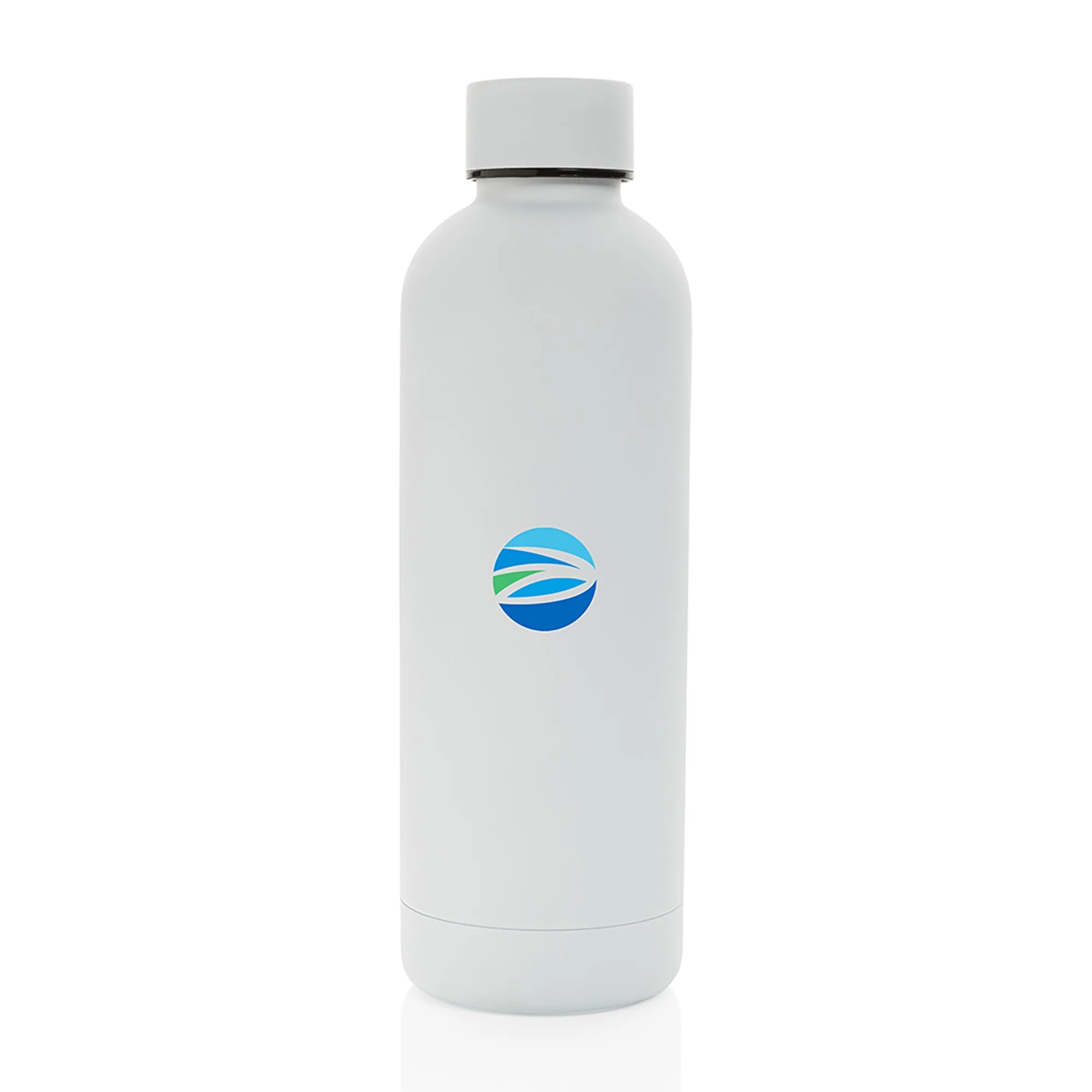 Impact Recycled Stainless Steel Vacuum Bottle - White
