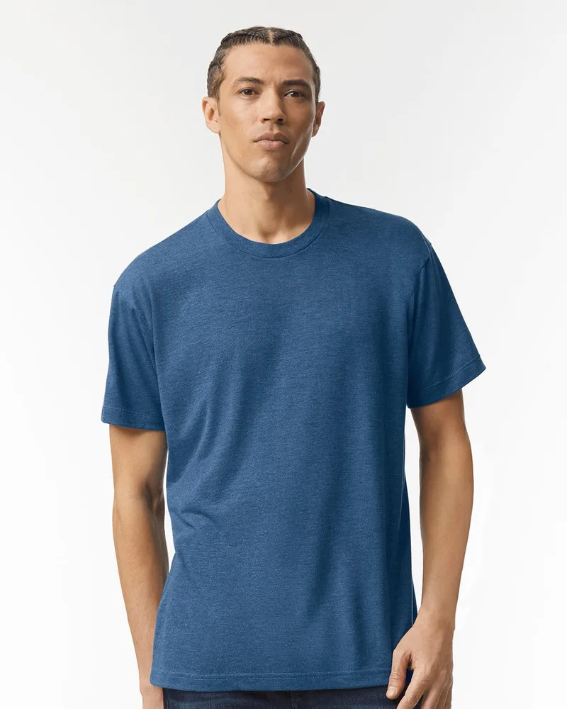 American Apparel® Unisex Triblend Short-Sleeve Track T-Shirt view 2