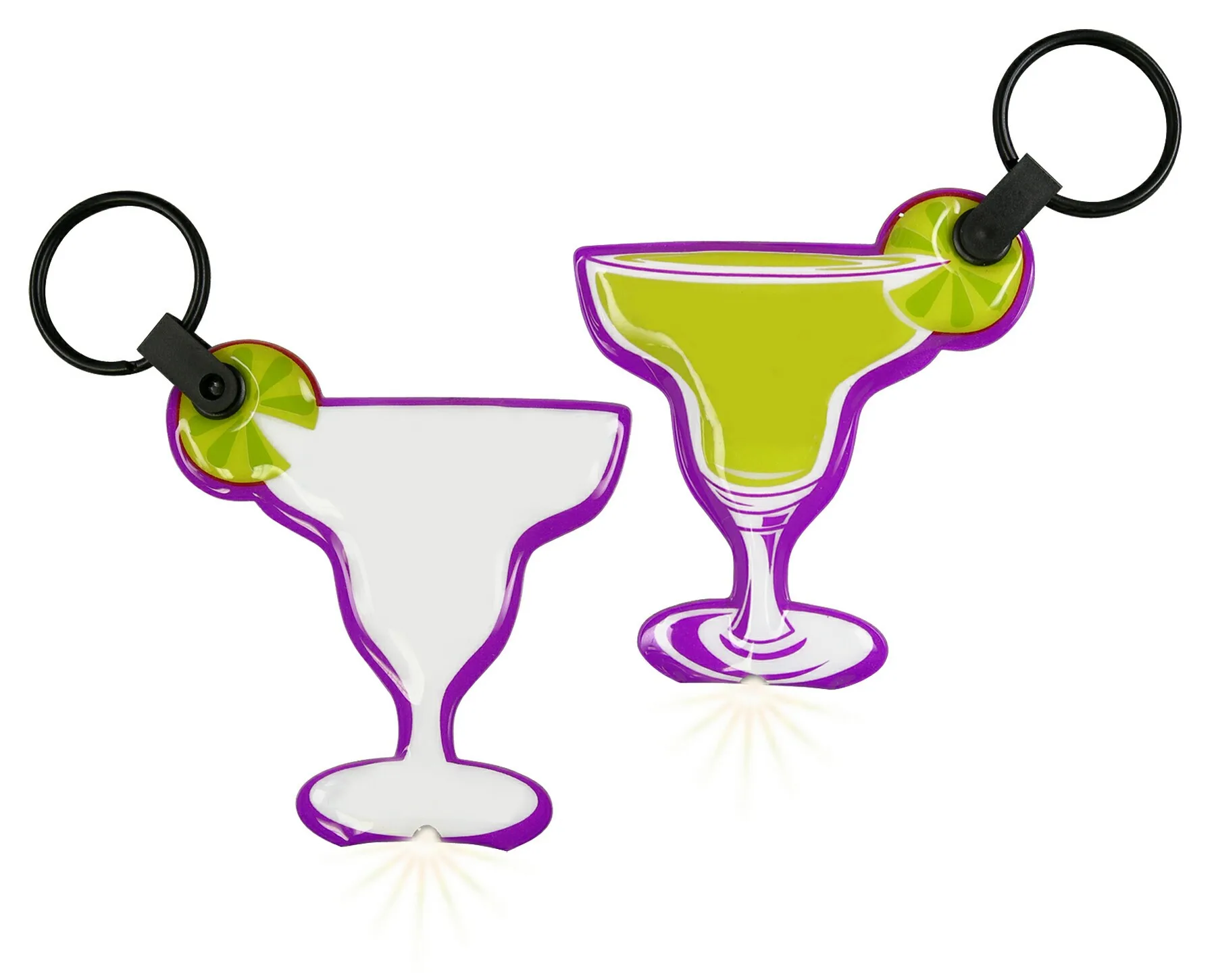 ShapeLights™ Color-A-Shape Key Ring Flashlight (Margarita) view 2