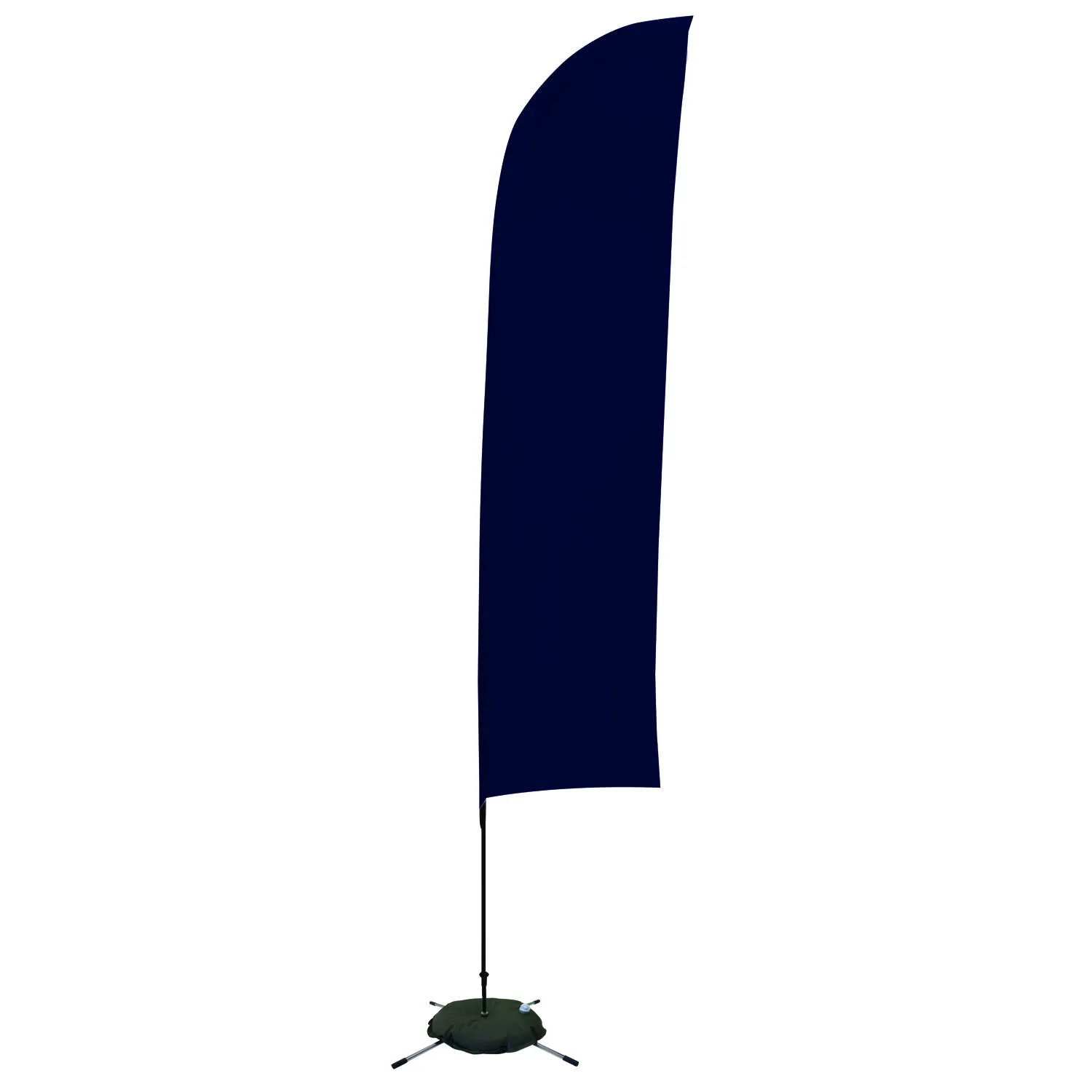 13' Solid-Color Blade Sail Sign Flag, 1-Sided, Scissor Base view 5