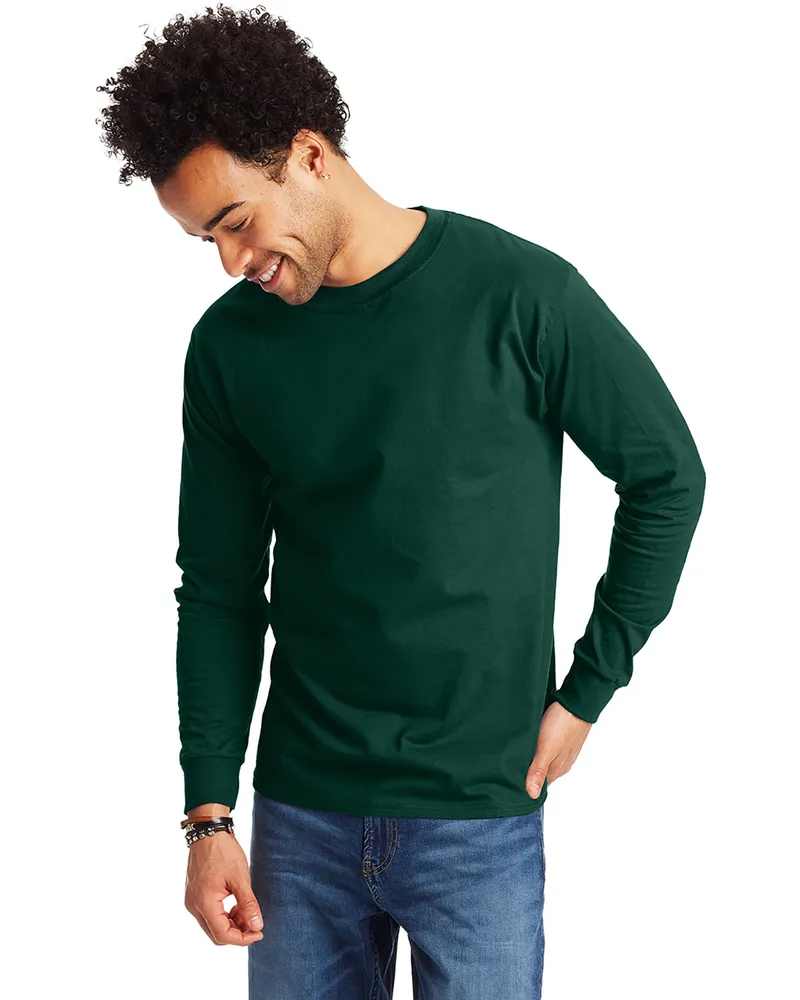 Hanes Printables Adult Long-Sleeve Beefy-T® view 5