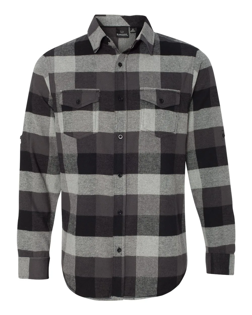 Burnside® Yarn Dyed Long Sleeve Flannel Shirt view 3